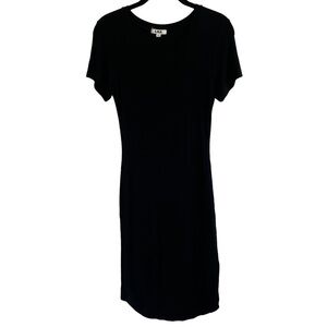 LNA Black Midi Dress